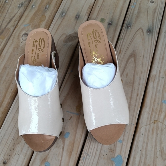 Women's Sbicca Montrose Cream Studded Mule Clog Shoes Size 7 - Picture 4 of 11